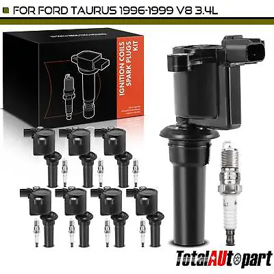 8x Ignition Coil & 8 IRIDIUM Spark Plug Kits For Ford Taurus 96-99 V8 3.4L SHO • $75.99