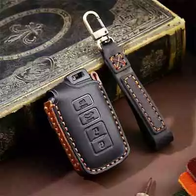Leather Key Fobs Keychain Car Key Cover Case For Toyota Camry Rav4 Noah Sienta • $17.99
