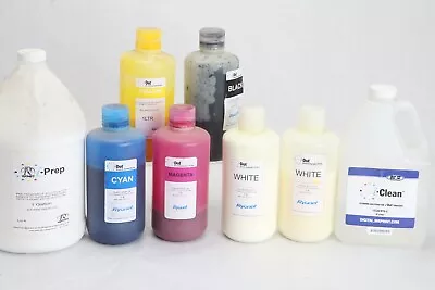 Lot Partial Containers M&R I-Dot Ink I-Prep I-Clean White Ryonet Screenprint • $20.80