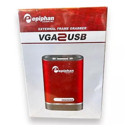 Epiphan Systems VGA2USB VGA Video External Frame Grabber NEW Sealed • $295