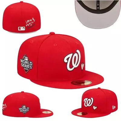 Washington Nationals WAS MLB New Era 59FIFTY Fitted Cap 5950 Baseball Hat Mens • $22.99