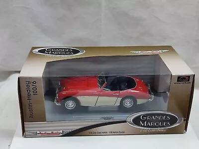 Ertl Grandes Marques 1/18 1956 Austin Healey 100/6 Red Cream Boxed Classic Car • £100