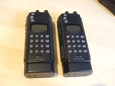 2 X Untested SPARES? - Icom IC-T31CP UHF FM Transceiver Radio • £35