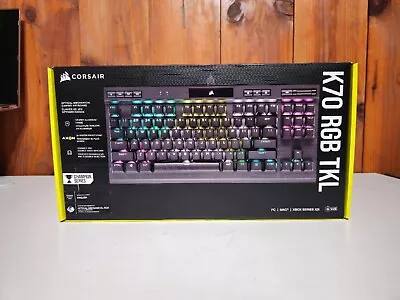 Corsair K70 RGB TKL Champion Series Optical-Mechanical Gaming Keyboard - SEALED • $98.25