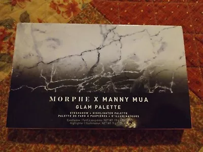 Morphe X Manny Mua Glam Palette Eyeshadow Highlighter 14 Shades New  • $12.27