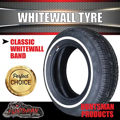 13  Whitewall 175 70 13 Vitour Galaxy Tyres 18mm Line 175/70R13 82T White Wall • $92