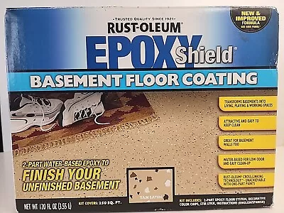 Rust-Oleum EPOXYSHIELD Basement Floor Coating 250 Sf TAN 203008 Epoxy Shield • $29.99