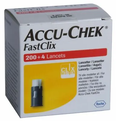 Accu-Chek FastClix 204 Lancets Brand New Sealed • £9.95