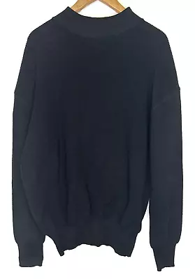 USN Navy Wool Sweater NSN 8405-01-214-4004 Extra Large 48-50 Mock Turtleneck • $38.99