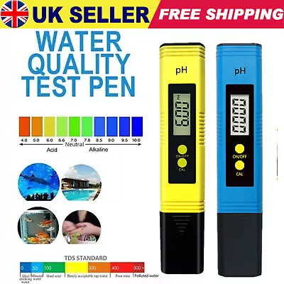 £5.75 • Buy Digital Electric PH Meter Tester LCD Hydroponics Aquarium Water Pocket Test Pen✅