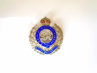 £6.95 • Buy Royal Engineers George Vi Silver & Enamel Sweetheart Brooch.