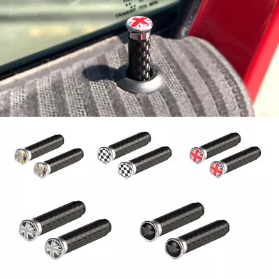 4PCS Carbon Car Interior Door Pin Lock Knob For Cooper R55 R56 R60 F54 F56 F60 • $16.39