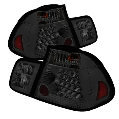 Spyder BMW E46 3-Series 02-05 4Dr Tail Lights Smke ALT-YD-BE4602-4D-LED-SM • $252.53