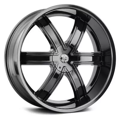 22 Inch 22x9.5 2CRAVE BK No44 Glossy Black Wheels Rims 5x4.5 5x114.3 +15 • $1507.48