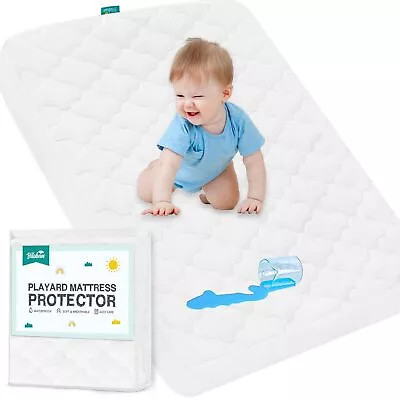 Waterproof Pack And Play Mattress Pad Cover Pack And Play Sheet Quilted 39  X... • $11.96