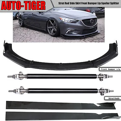 For Mazda6 2014-2018 Strut Rod Side Skirt Front Bumper Lip Spoiler Splitter • $129.99