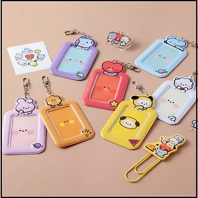 [BTS] BT21 Photocard Key Chain Key Ring Key Holder Cover Case • $8.91