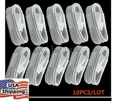 10 Pack OEM Original Fast Charger Cable Cord For IPhone X 11 12 13 14 Pro Max • $9.35