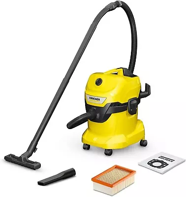 Karcher 16282030 WD 4 Wet & Dry Vacuum 1000W 240V KARWD4N • £107.77