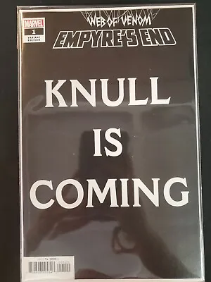 Web Of Venom Empyre's End #1 Knull Is Coming Variant Marvel VF/NM Comics Book • $3.59