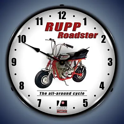 Rupp Roadster Minibike Wall Clock LED Lighted • $164.95