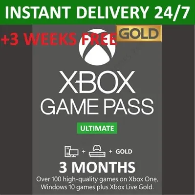 XBOX / PC Game Pass Ultimate 3 Months +3 Weeks Free EU/UK Old & New Accounts!!! • £26.99
