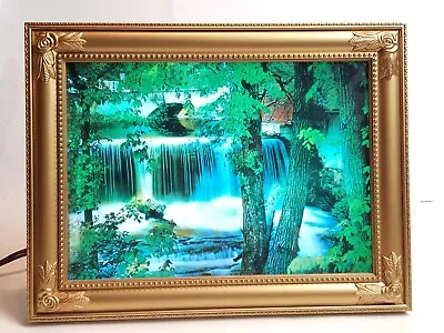 Vintage Motion Light Up Waterfall Tabletop Picture -12  • $175.95