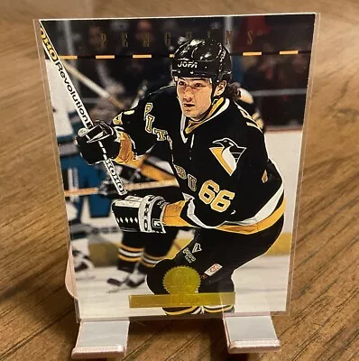 1994 Leaf #1 Mario Lemieux Penguins HOF • $1.99