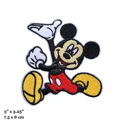 Mickey Mouse Cartoon Character Embroidered Iron On Patch • $4.99