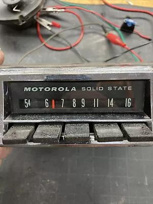 Vintage Motorola Solid State AM Car Radio Model CE 67A. Camaro Chevelle • $20