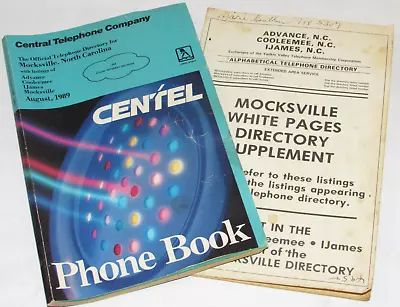 Vintage 1989 Mocksville Nc Phone Book/directory! Advance Cooleemee Ijames! • $38.99