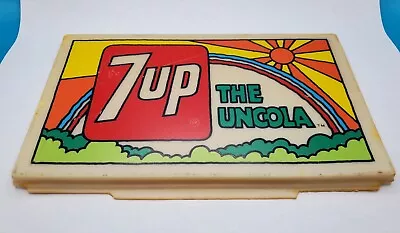 7 UP  UnCola Plastic Advertising Insert Sign Rare • $50