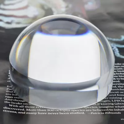 YOCTOSUN 3 Inch Acrylic Dome Magnifier 5X Paperweight Reading Magnifying Glass • $24.57