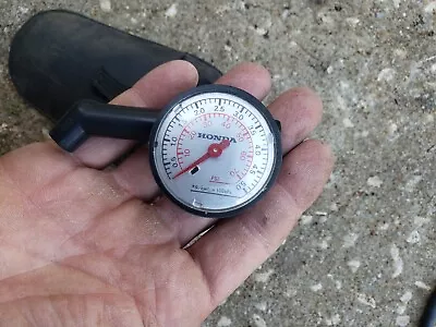 80s Honda Motorcycle Tire Pressure Gauge With Pouch • $25