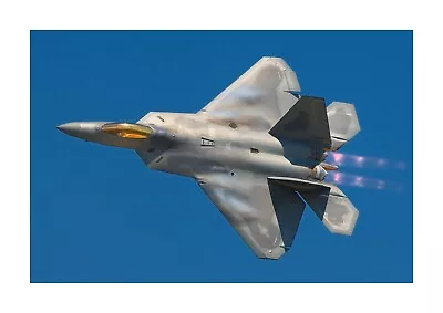 Lockheed Martin F22A Raptor A4 Reproduction Picture Poster. Choice Of Frame. • $10.26