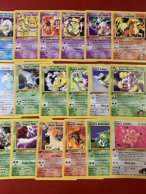 $3.25 • Buy Pokemon Gym Challenge 1st Edition - Choose Your Card 2000 Vintage WoTC -  NM/LP