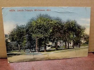 Mount Clemens MI-Michigan Lincoln Triangle Postcard • $4.99