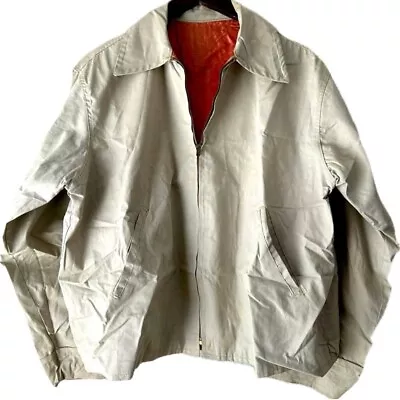 1950s True Vintage Ricky Gabardine Drizzler Jacket Rockabilly Ducks Unlimited • $65