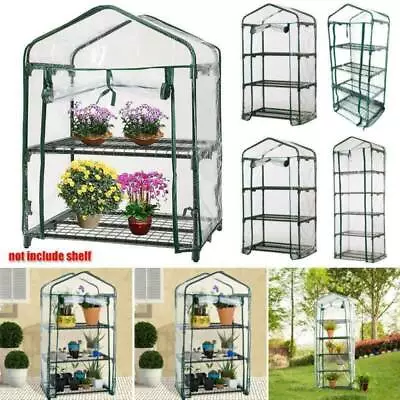 Portable Small Greenhouse Outdoor Plants Shelves Garden Winter House Green PVC~ • $28.19