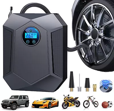 NEW 150PSI Air Compressor Car Tire Inflator Fits Car Moto Bike Air Pump Portable • $23.72