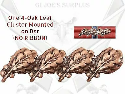 New Single Bar 4 Bronze Oak Leaf Cluster OLC 5/16 Military Medals Ribbon L6 • £5.48