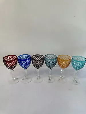 Set Of 6 Murano Wine Glasses • $295