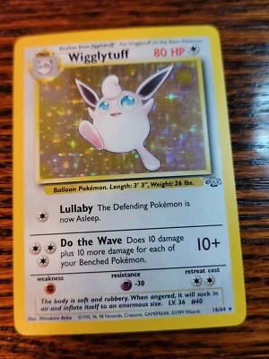 $14.99 • Buy WIGGLYTUFF  |  16/64  |  JUNGLE  |  HOLO  |  LP Pokemon Card WOTC Vintage