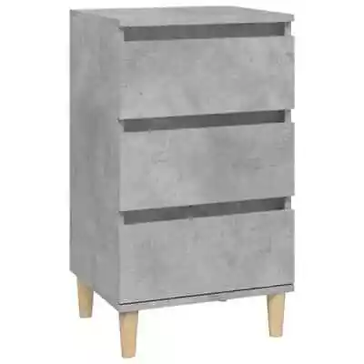 Wooden Bedside Table Drawers Storage Side Cabinet Bedroom Nightstand Concrete • $93.03