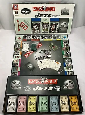 2004 Jets Collectors Monopoly Game By USAopoly Complete Great Cond FREE SHIPPING • $35.99