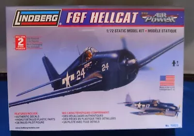 Lindberg WWII F6F Hellcat 1/72 Scale Plastic Static Model Kit • £8.95