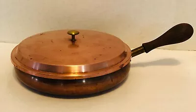 Vintage Luso Copper Pan With Lid 8  Round • $37