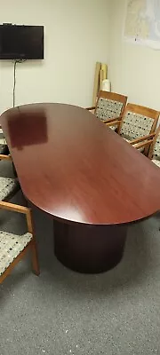 Conference Table 4 X 8 Excellent Condition. Beautiful Seating Also Available • $950