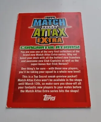 Match Attax Extra 2007/08 07/08 Sneak Preview Trophy Card • £4.95