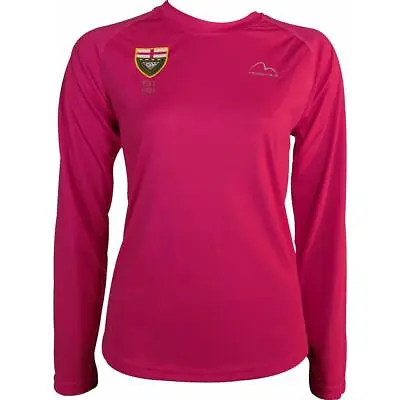 More Mile Womens Vision ESAA Long Sleeve Running Top Jogging T Shirt - Pink • £19.95